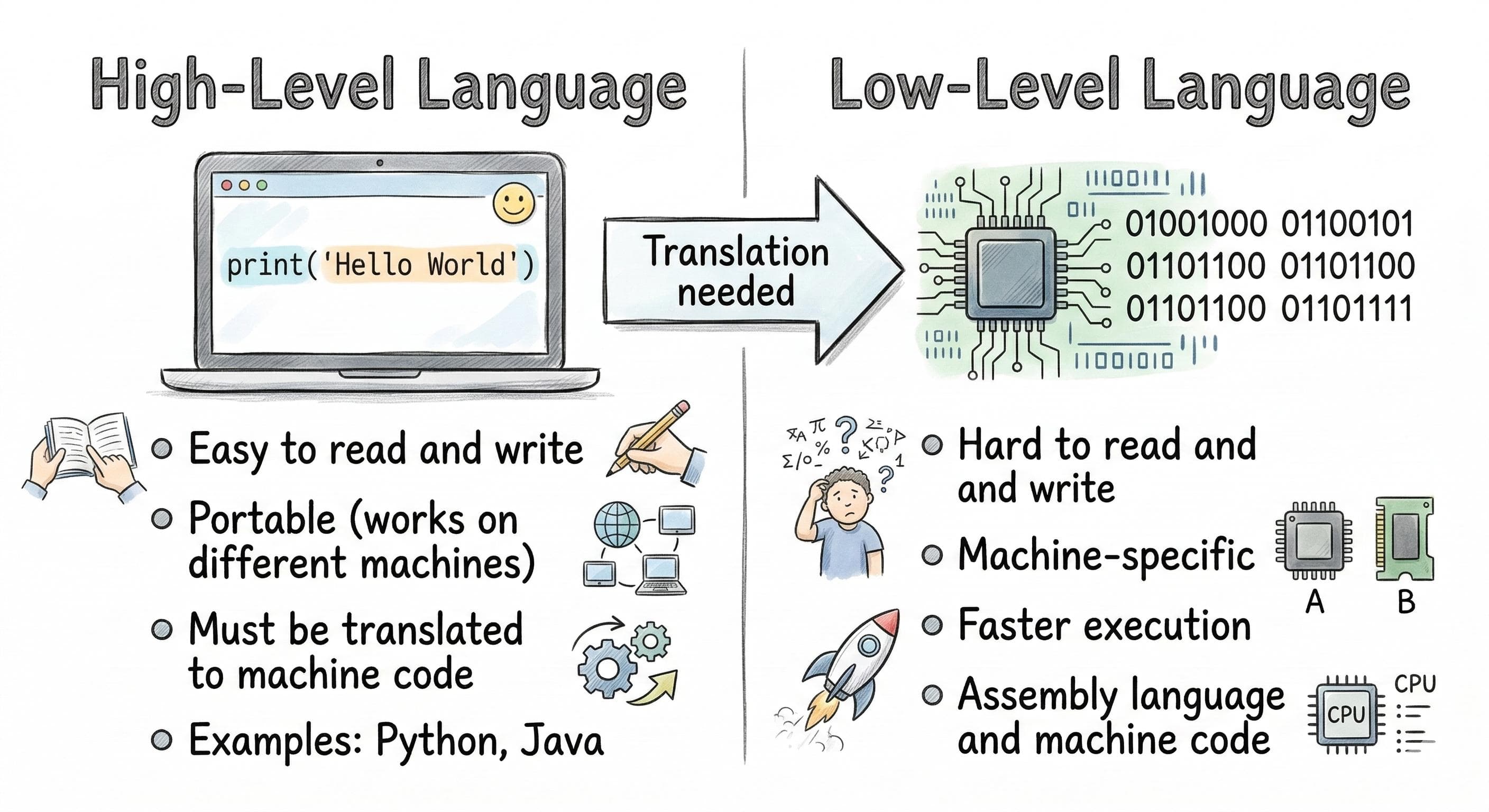 How Programming Languages Work: Source Code to Machine Code #part1